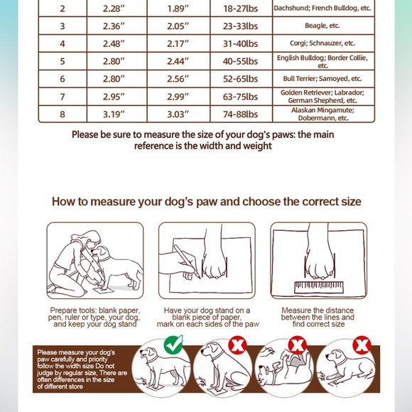 NEW Waterproof Dog shoes - Picture 3 of 8